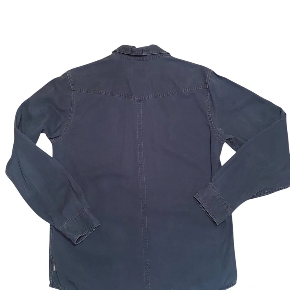 Royal Robbins mens Cotton Twill button up shirt Navy Medium - Picture 7 of 7